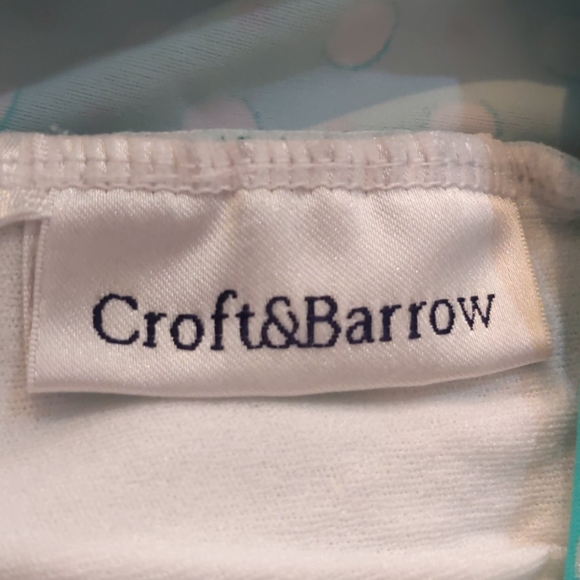 Croft&Barrow Twist Front Tankini Swim Top Size L - Picture 4 of 4